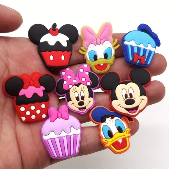 6 Pc Mickey & Friends Shoe Charms for Crocs - Picture 1 of 6